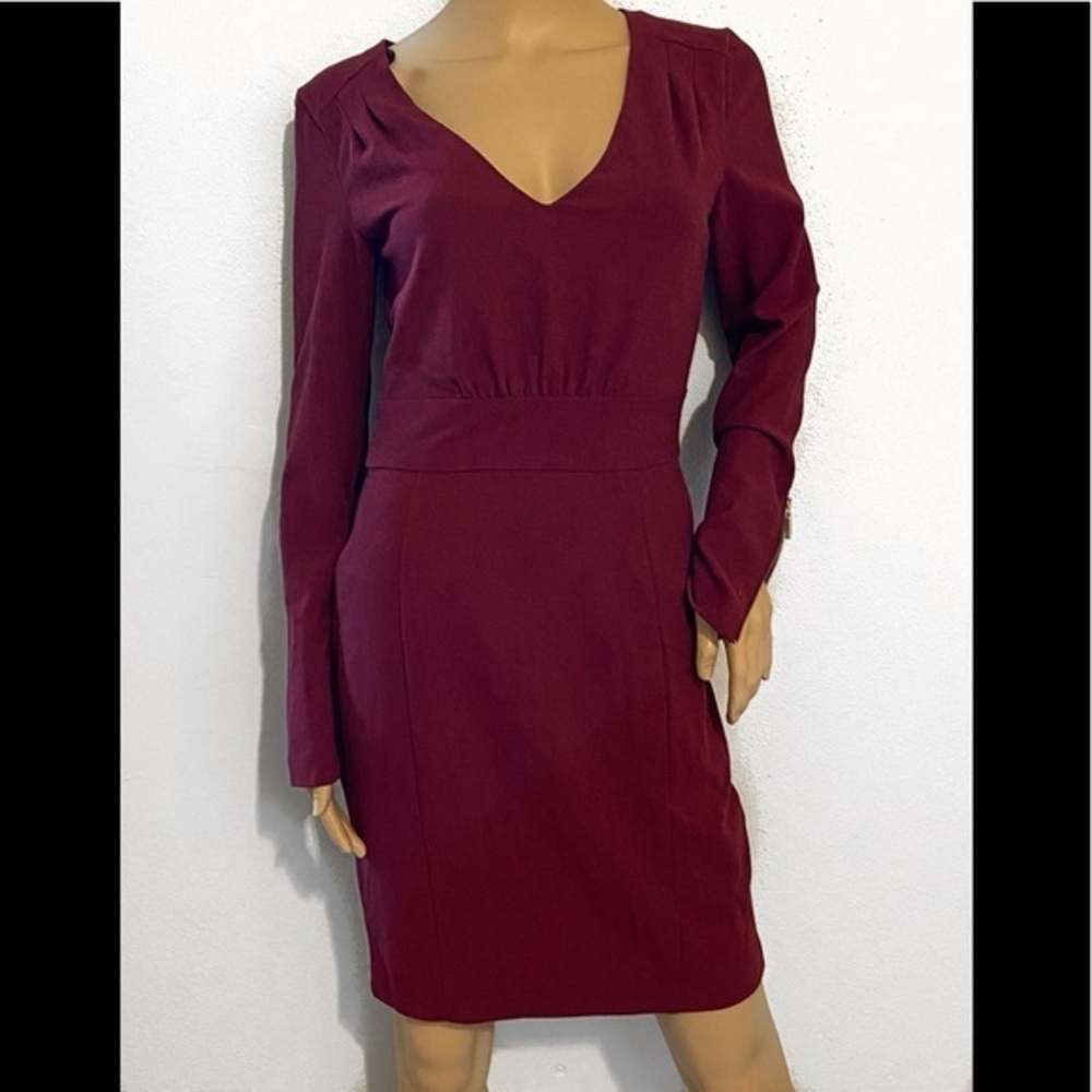 H&M burgundy red dress size 6
